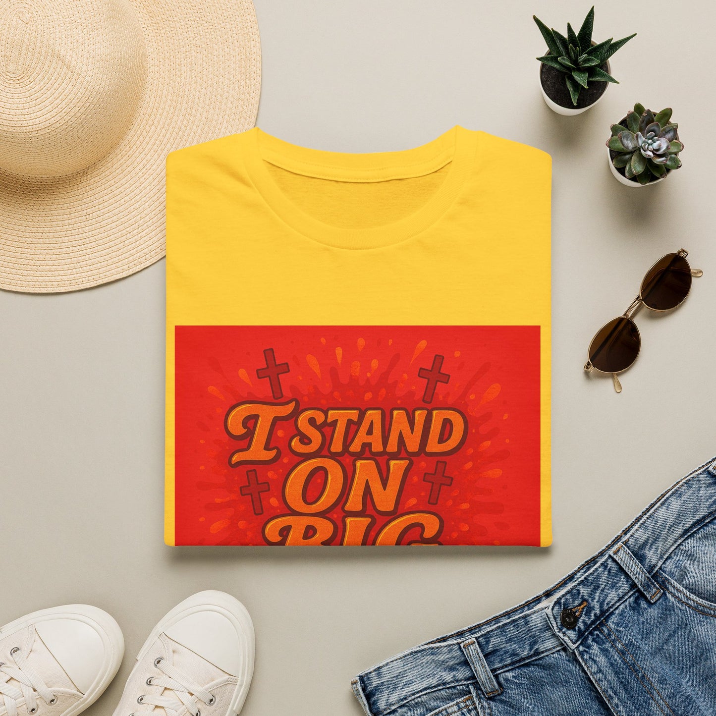 I Stand on Big Faith Design T-Shirt