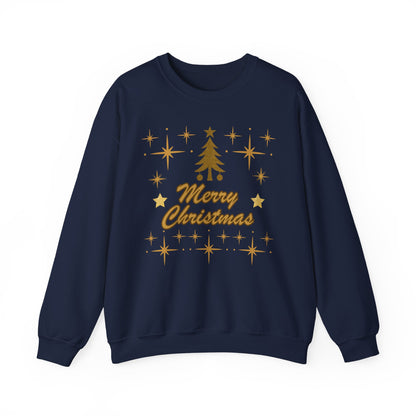 Merry Christmas Gold Tree Sweatshirt