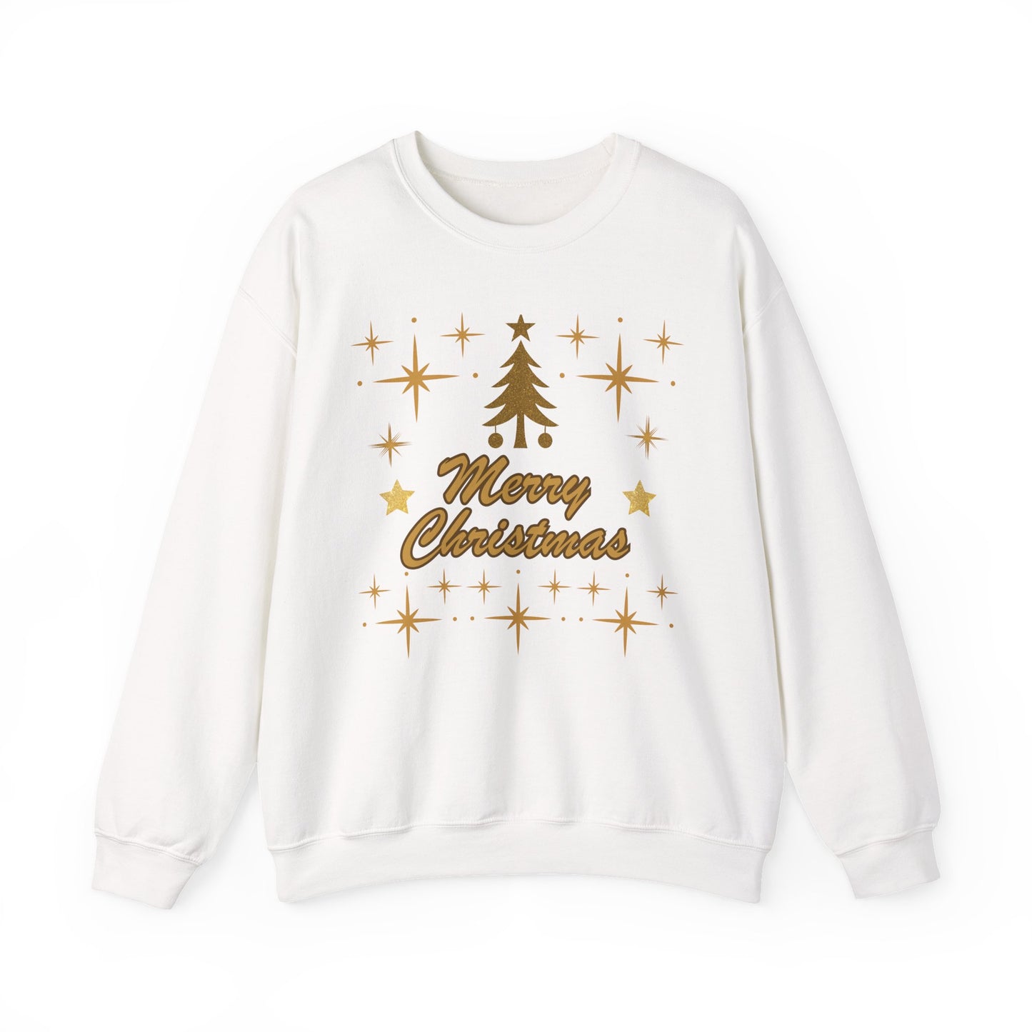 Merry Christmas Gold Tree Sweatshirt