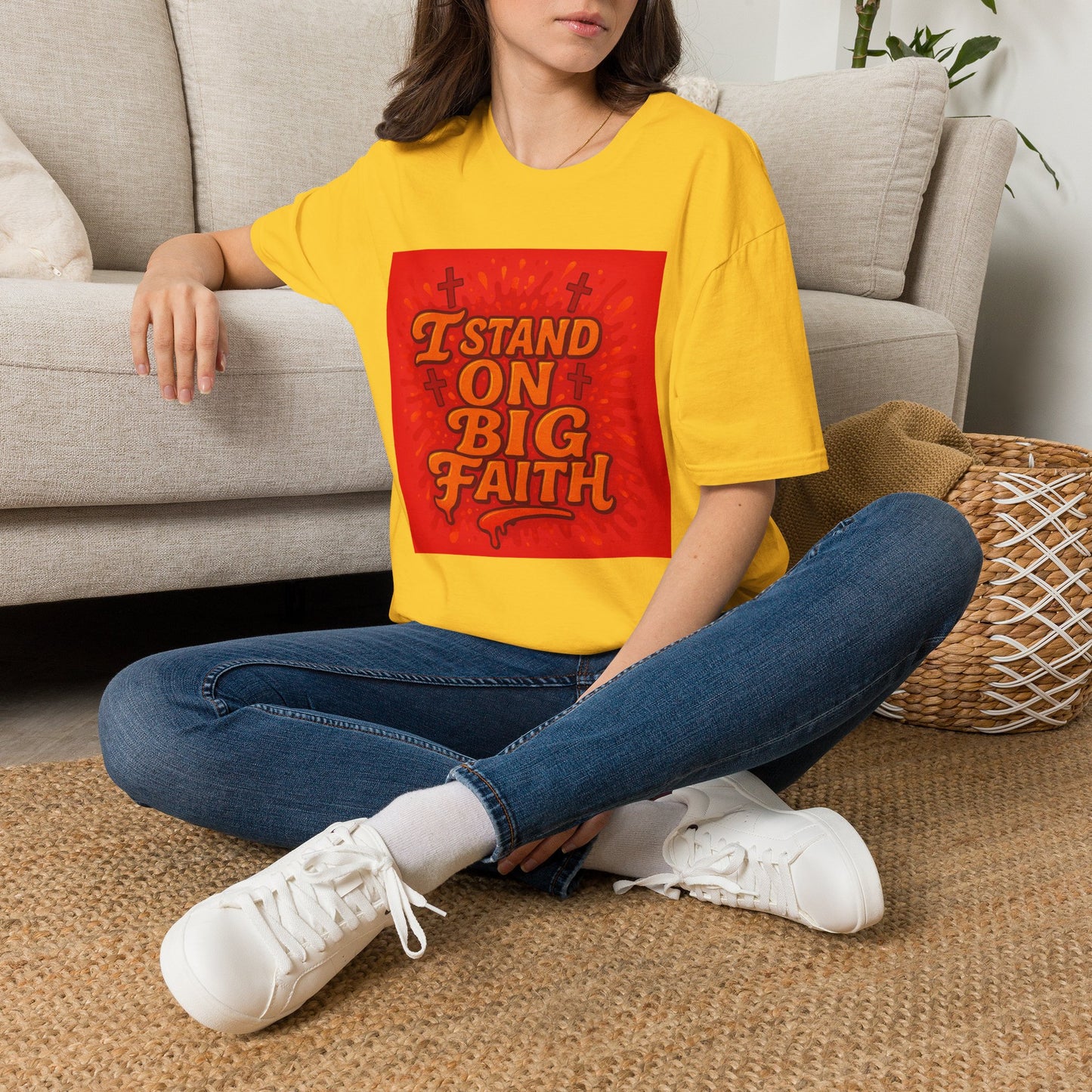 I Stand on Big Faith Design T-Shirt