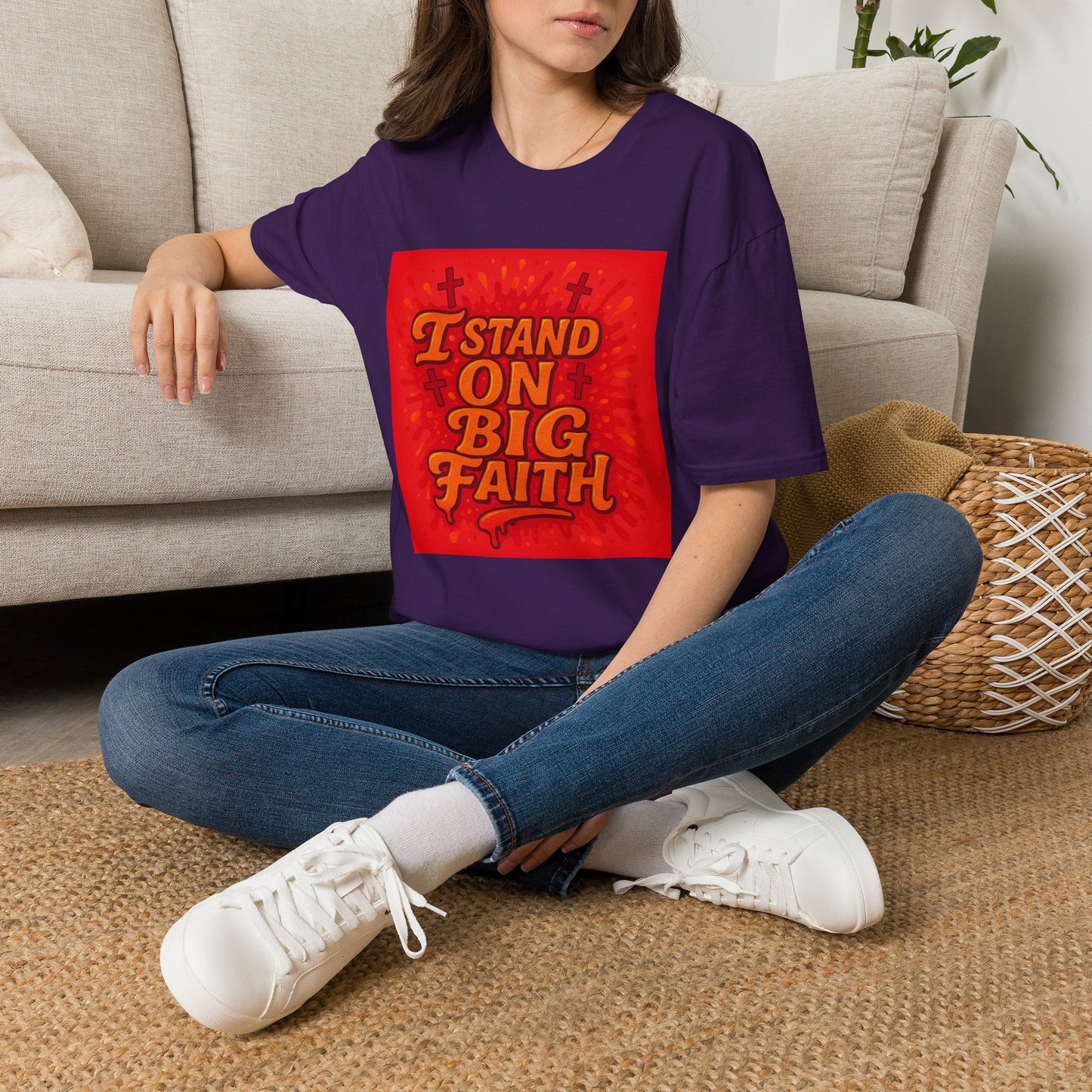 I Stand on Big Faith Design T-Shirt