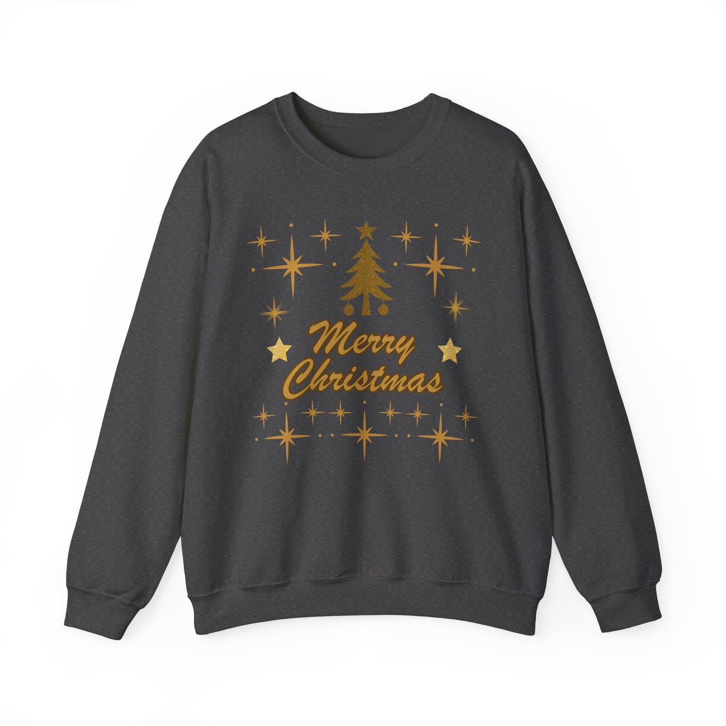 Merry Christmas Gold Tree Sweatshirt