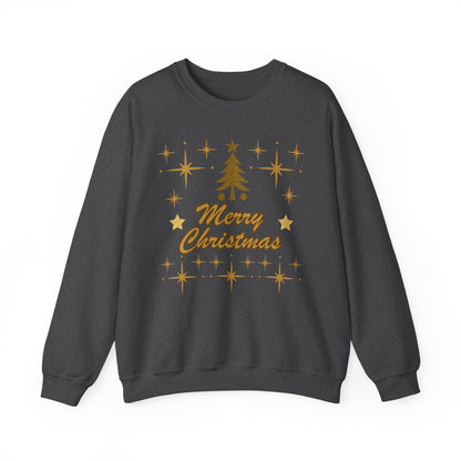 Merry Christmas Gold Tree Sweatshirt