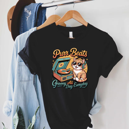 Purr Beats Cat Lover T-Shirt