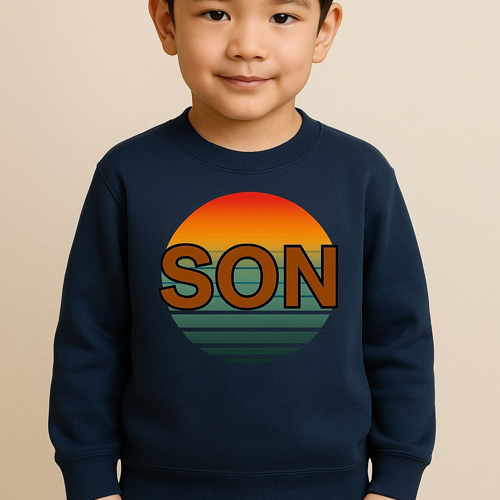 Retro Son Sunset Youth Sweatshirt