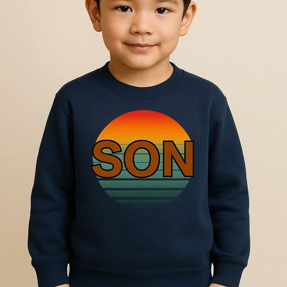 Retro Son Sunset Youth Sweatshirt