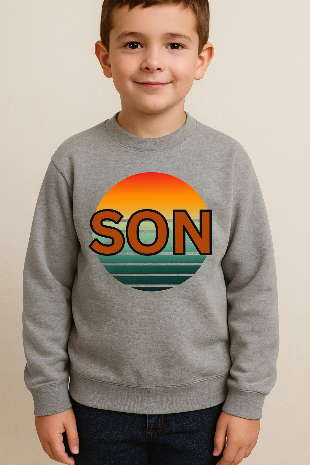 Retro Son Sunset Youth Sweatshirt
