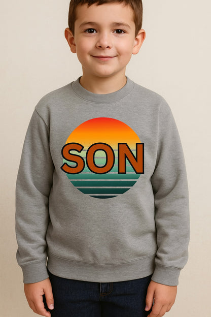 Retro Son Sunset Youth Sweatshirt