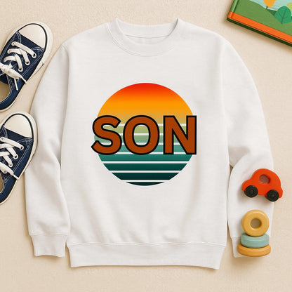 Retro Son Sunset Youth Sweatshirt