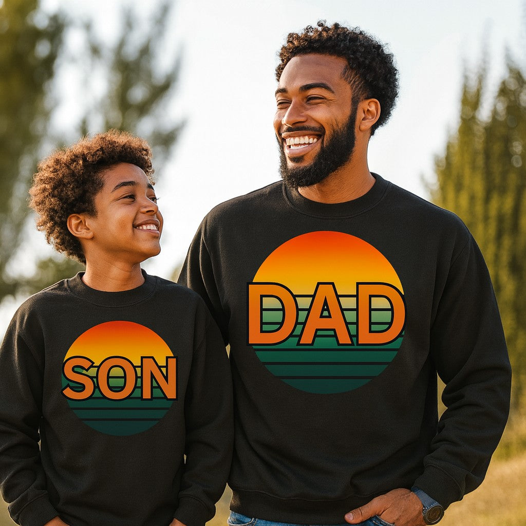 Retro Dad Sunset Sweatshirt