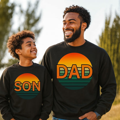 Retro Dad Sunset Sweatshirt
