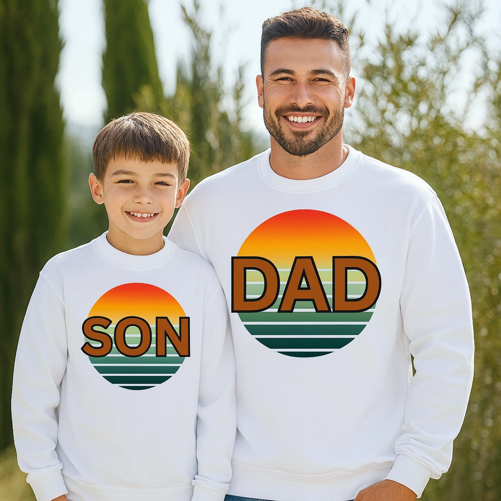 Retro Dad Sunset Sweatshirt