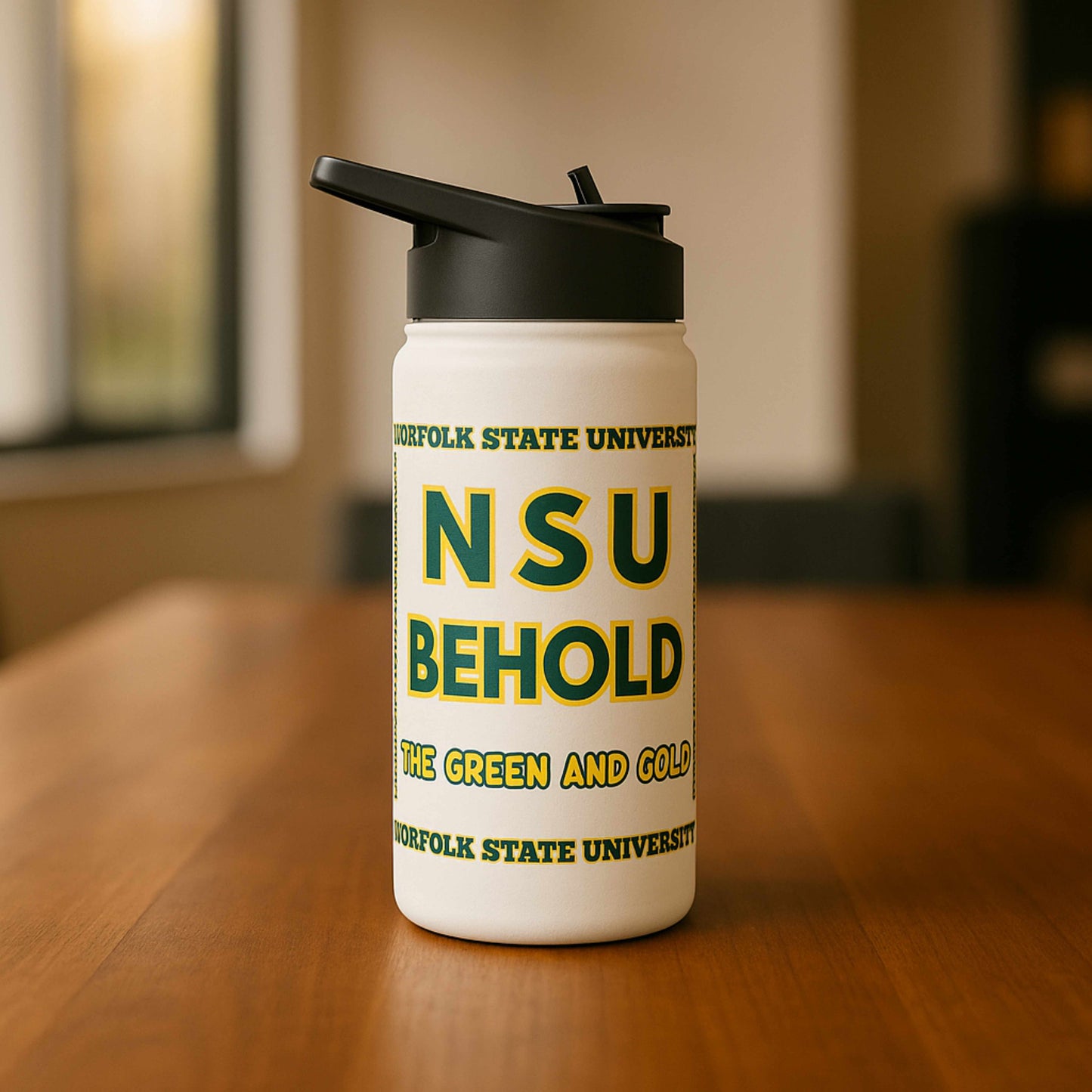 NSU Behold Water Bottle - The Green & Gold Edition