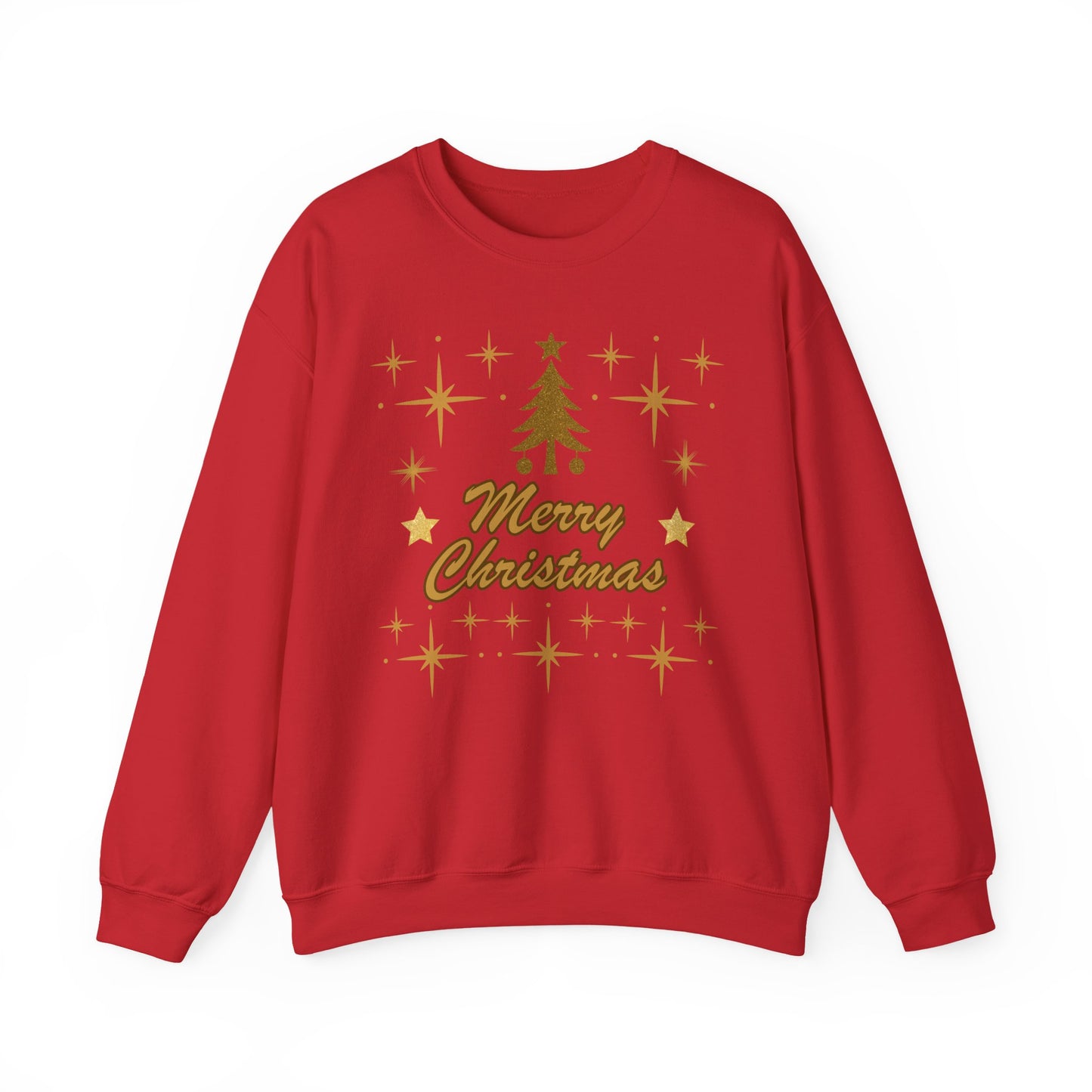 Merry Christmas Gold Tree Sweatshirt