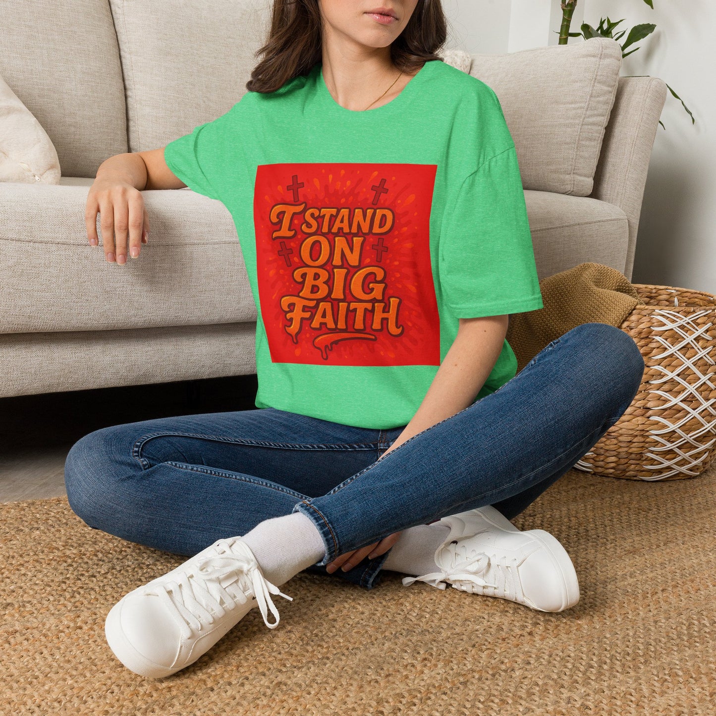 I Stand on Big Faith Design T-Shirt