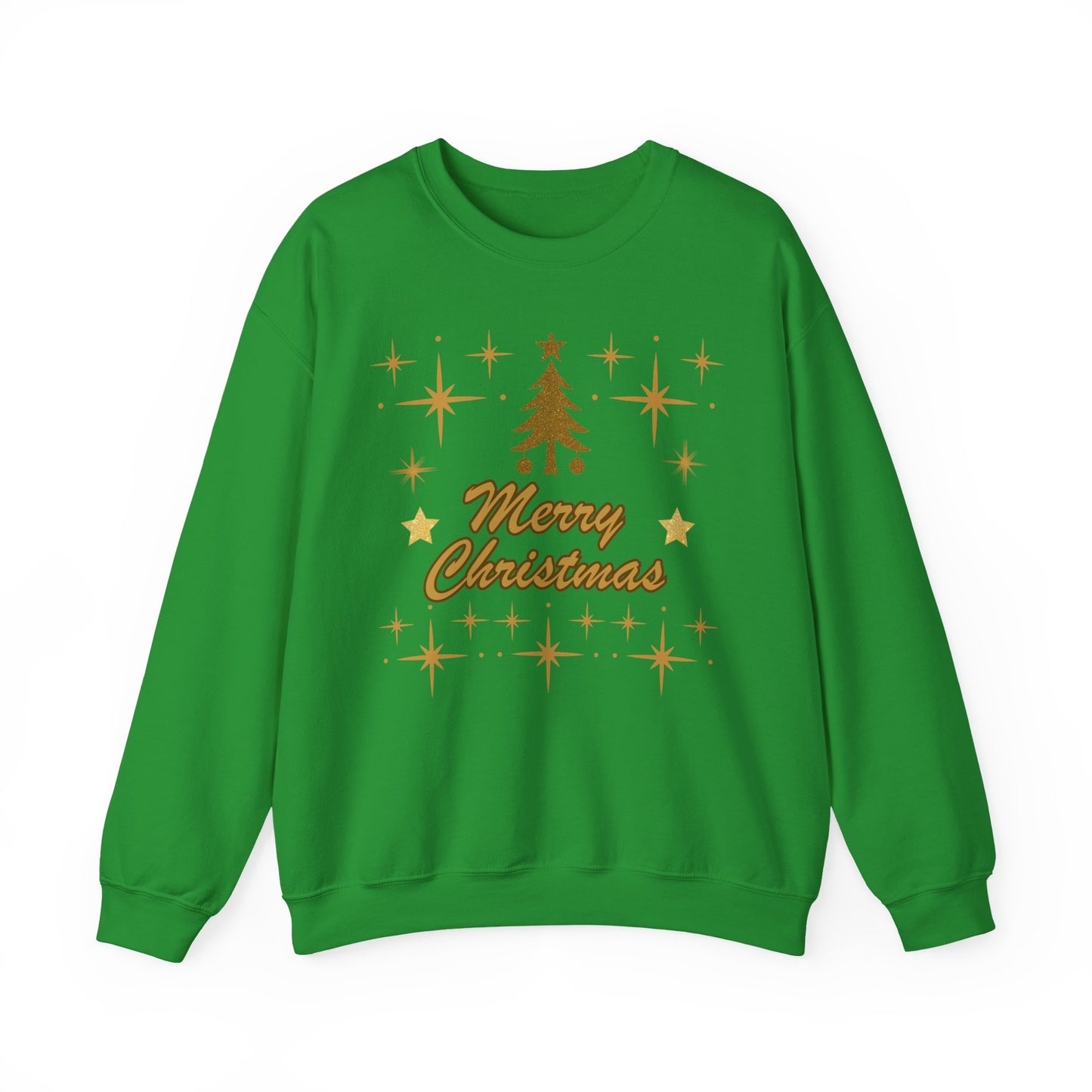 Merry Christmas Gold Tree Sweatshirt