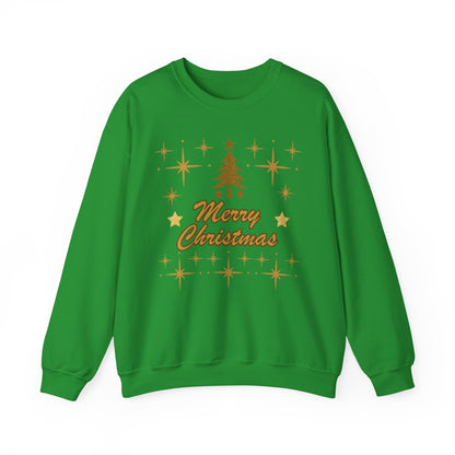 Merry Christmas Gold Tree Sweatshirt